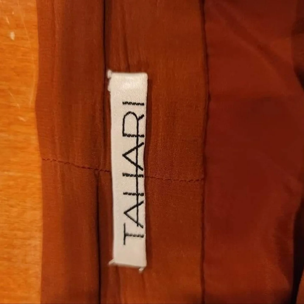 Tahati Wrap Around Silk, 100% Silk, Size 14, Rust - Picture 4 of 5